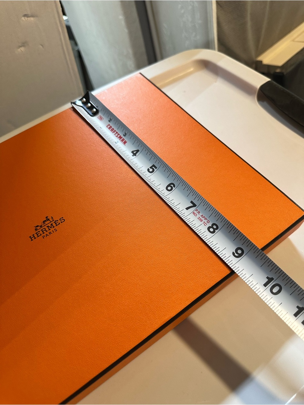 🧡 Hermès Paris Orange EMPTY GIFT BOX 13” x 9” Luxury Storage